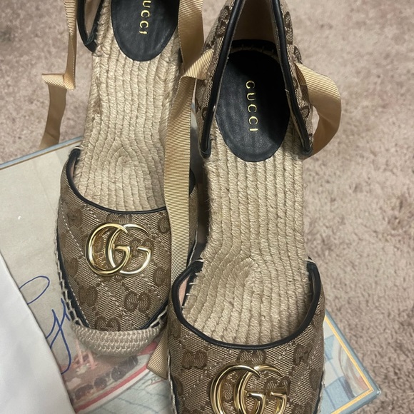 WOMEN'S GG MATELASSÉ PLATFORM ESPADRILLE - Picture 2 of 5